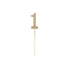 Gold Diamond Cake Topper Number 1