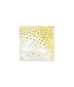 Gold Dots Small Napkins 20pc