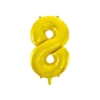 Gold Foil Number Balloon 8