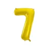 Gold Foil Number Balloon 7