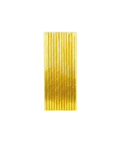 Gold Foil Paper Straws 25pk