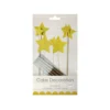 Gold Glitter Cake Candle Topper Set