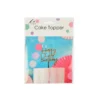 Gold Happy Birthday Cake Topper 1pc 9x16cm