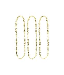 Gold Happy Birthday Necklaces 78cm 3pk