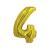 Gold Holographic Foil Number Balloon 4