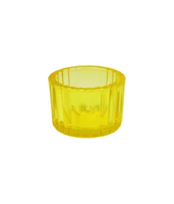 Gold Mini Colored Glass Candle Cup 5.5 x 3.7cm 1pc