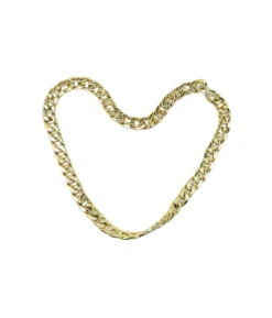 Gold Plastic Chain Necklace