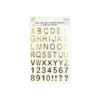 Gold Puffy Letter Stickers 48pc