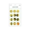 Gold Round Mirror stickers 19.5x10cm 12pc