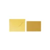 Gold Small Pearlised Cards & Envelopes Set 12pc