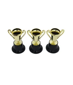 Gold Trophy Set 8 x 12cm 3pc