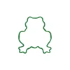 Green Frog Cookie Cutter 7.5cm