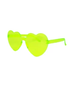 Green Heart Shape Glasses