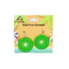 Green Kiwi Fruit Earrings 6cm