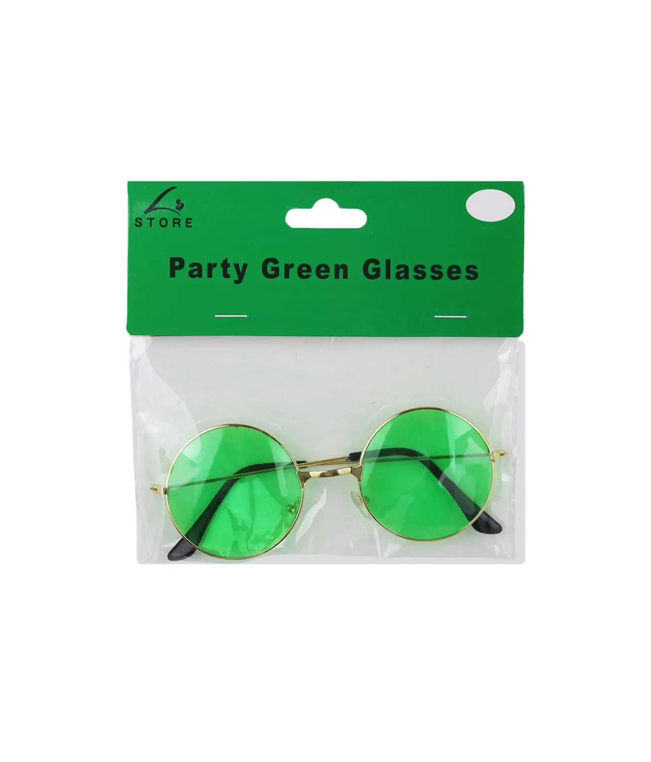 Green Lennon Party Glasses