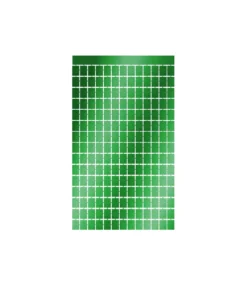 Green Square Foil Backdrop 1x2m