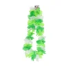 Green & White Mixed Flower Lei