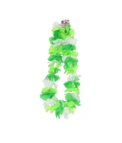 Green & White Mixed Flower Lei