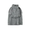 Grey Polyester Beanie & Fingerless Glove Set