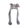 Grey Rabbit Plush Hat