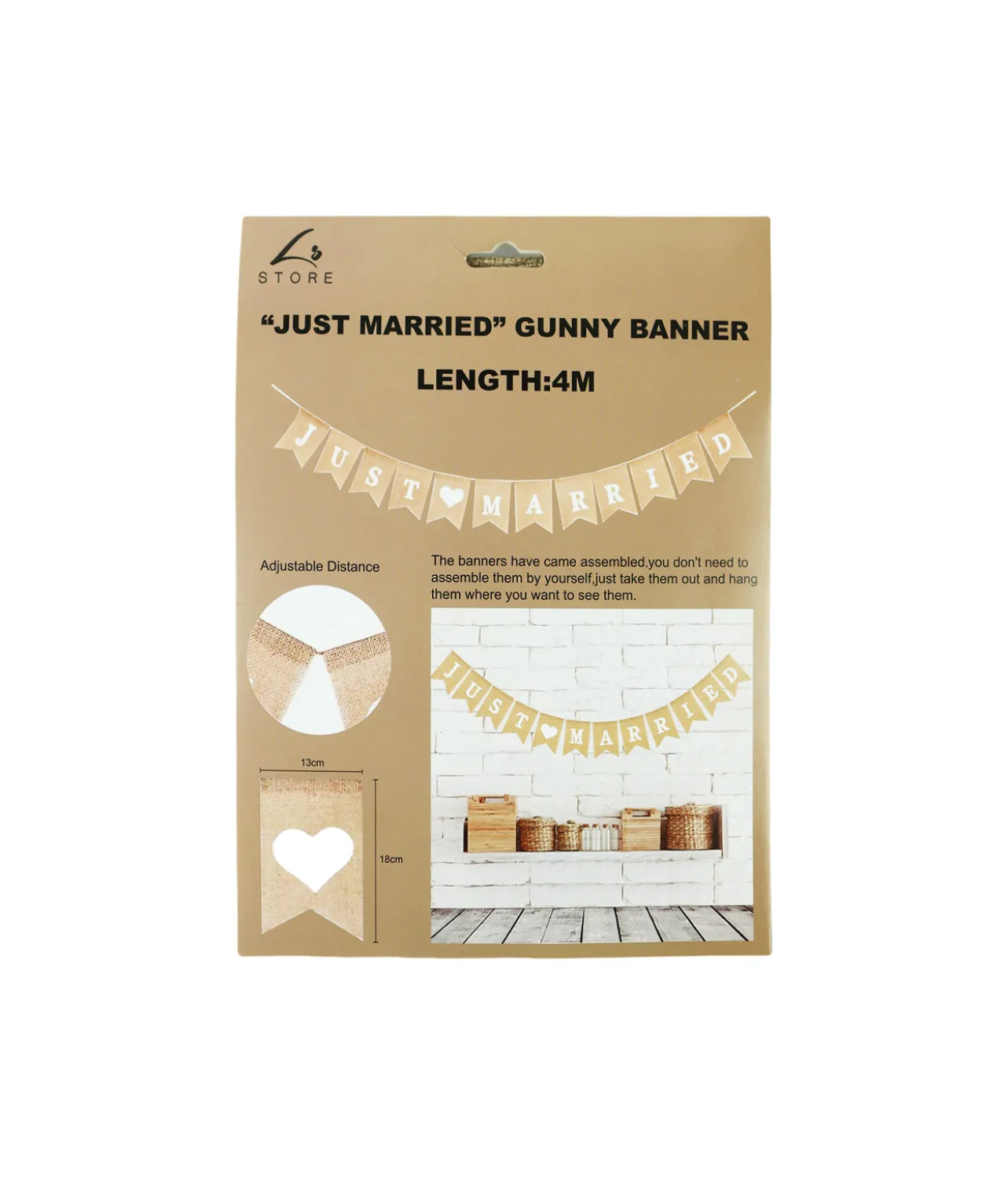 Gunny “Just Married” Banner 4m