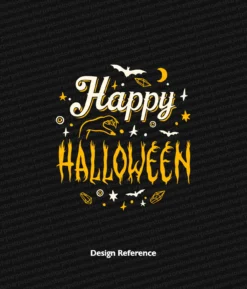 Halloween Design Black T Shirt