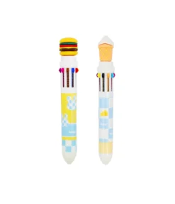 Hamburger Food Multicolor Pen 10 colors Assorted