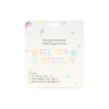 Happy Birthday Banner With Paper Fans
