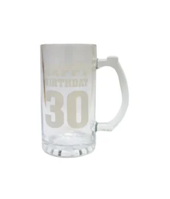 Happy Birthday 30 Beer Glass Mug