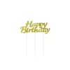 Happy Birthday Gold Cake Topper