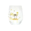 Happy Birthday Stemless Wine Glass