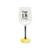 Happy 18 Birthday Wine Glass