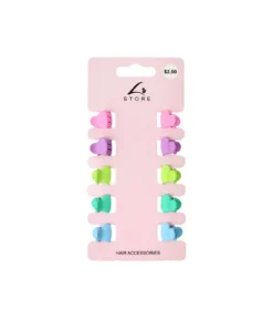 Heart Mini Claw Clip Set 10pk