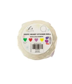 Heart Sticker Roll 2.5×2.5cm 500pc