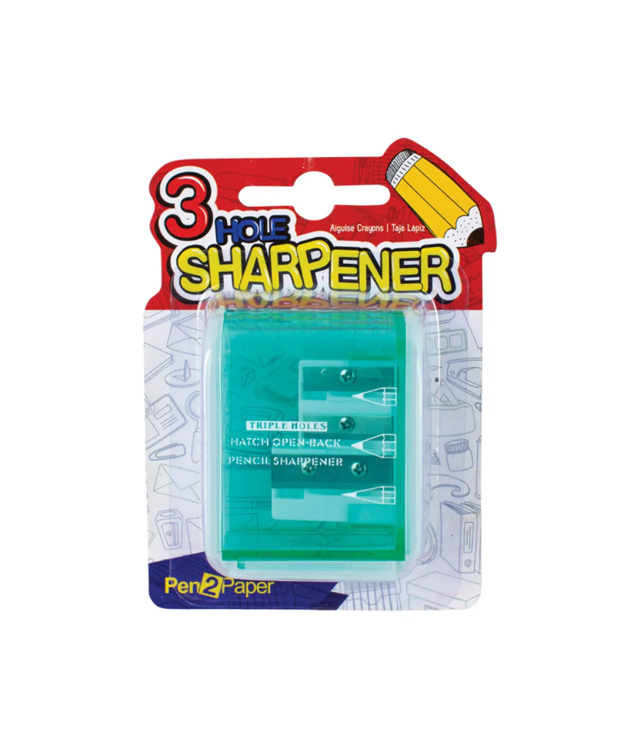 3 Hole Sharpener Assorted