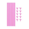 Hot Pink Balloon Stick & Cup Set 12pk