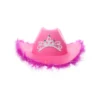 Hot Pink Cowboy Hat With Feathers
