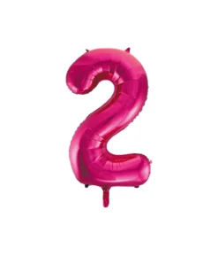 Hot Pink Foil Number Balloon 2