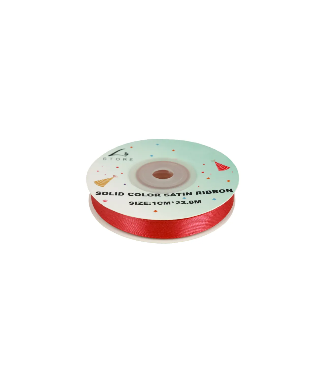 Hot Pink Solid Colour Satin Ribbon 1cm