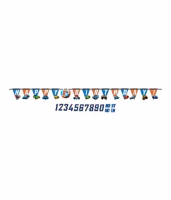 Hot Wheels Wild Racer Jumbo Add-An-Age Letter Banner