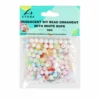 Iridescent Balls and Flowers DIY Bead Ornament With White Rope 30g