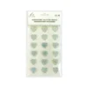 Iridescent Glitter Heart Rhinestone Stickers