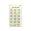 Iridescent Glitter Round Rhinestone Stickers 18pc