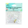 Iridescent Heart DIY Bead Ornament With White Rope 30g