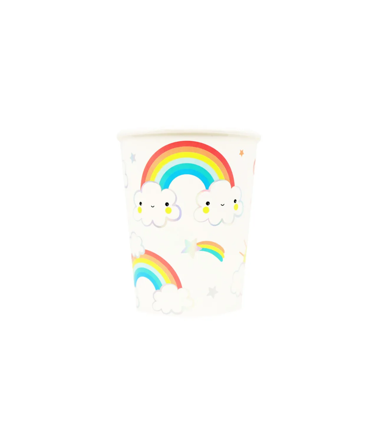 Iridescent Rainbow Paper Cups 12pc 9oz
