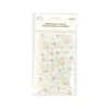 Iridescent Shell Rhinestone Stickers 19.5x10cm