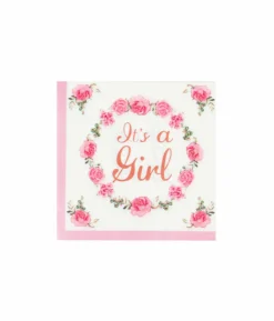 It’s a girl Large Napkins 33x33cm 24pc