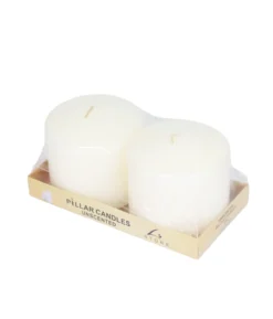 Ivory Pillar Candle 610g 10 x 10cm 2pc
