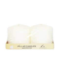 Ivory Pillar Candle 610g 10 x 10cm 2pc