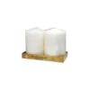 Ivory Pillar Candle 2pc 900g